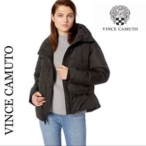 VINCE CAMUTO BLACK DUCK DOWN PUFFER JACKET SIZE L